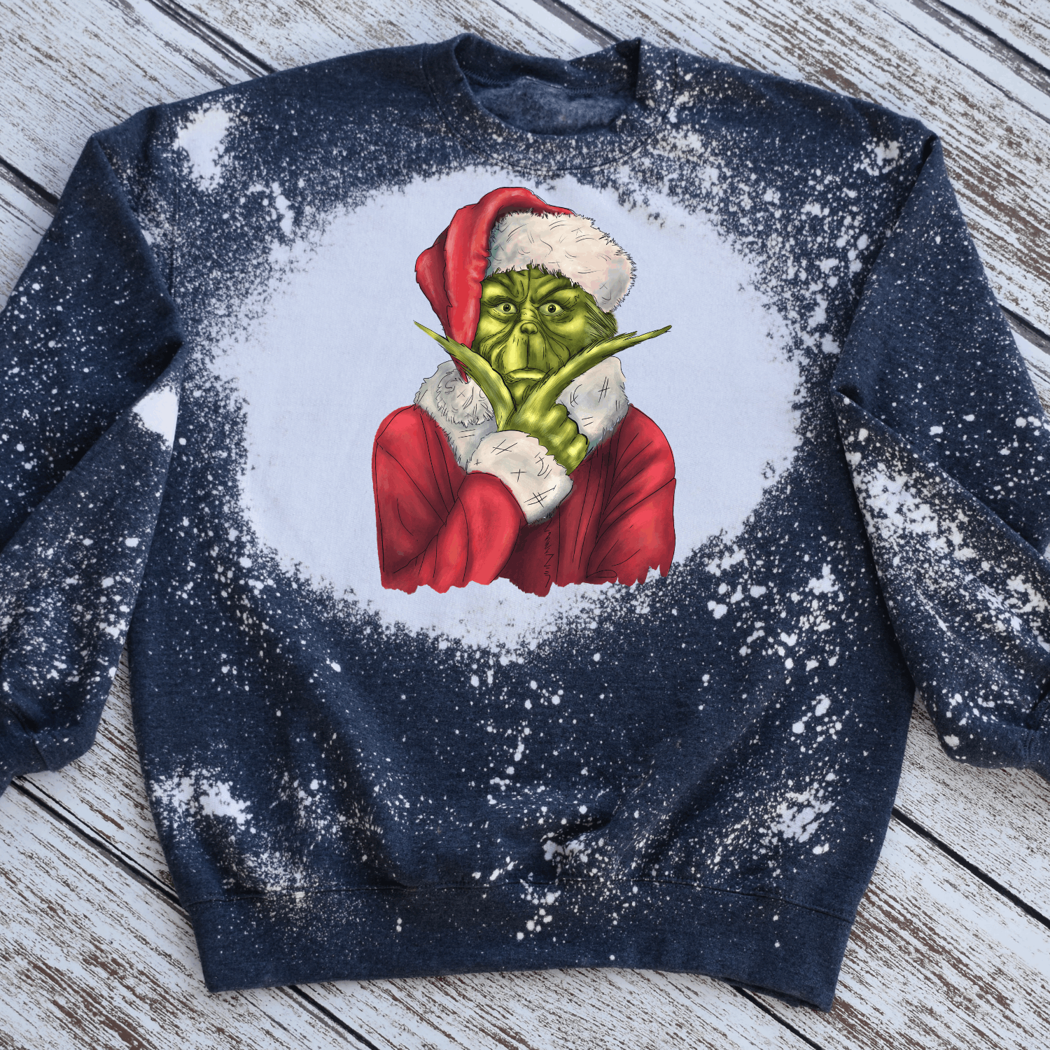 GRINCH BLEACHED SWEATSHIRT