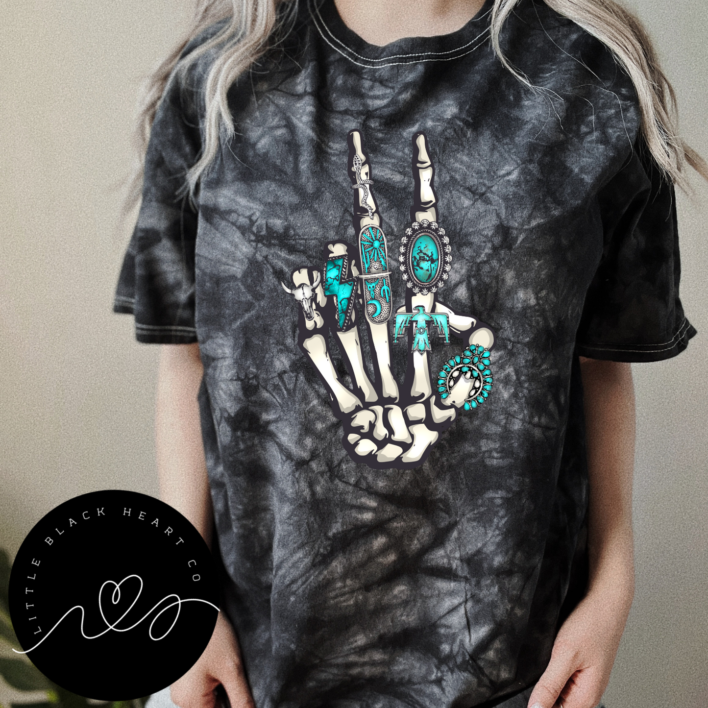 SKELTON HAND CONCHO RING TEES