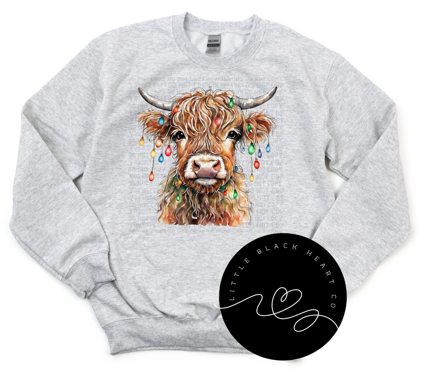 HIGHLAND CHRISTMAS COW SWEATSHIRTS