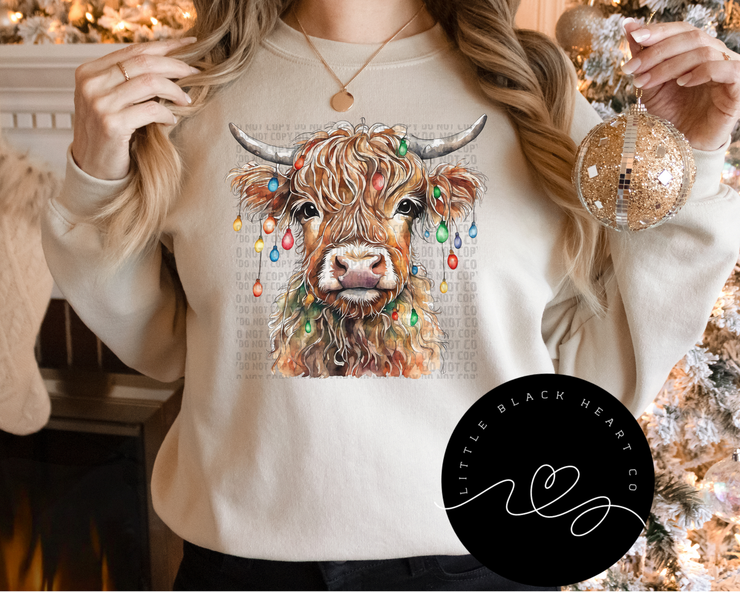 HIGHLAND CHRISTMAS COW SWEATSHIRTS