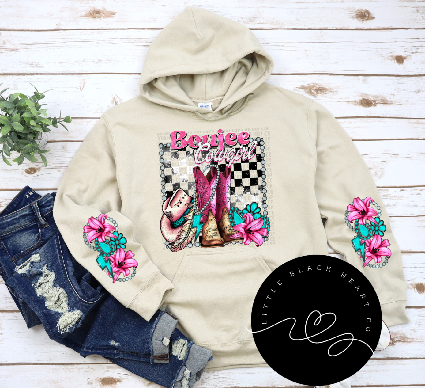 BOUJEE COWGIRL HOODIE OR SWEATSHIRT