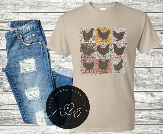 BOHO CHICKENS TEE