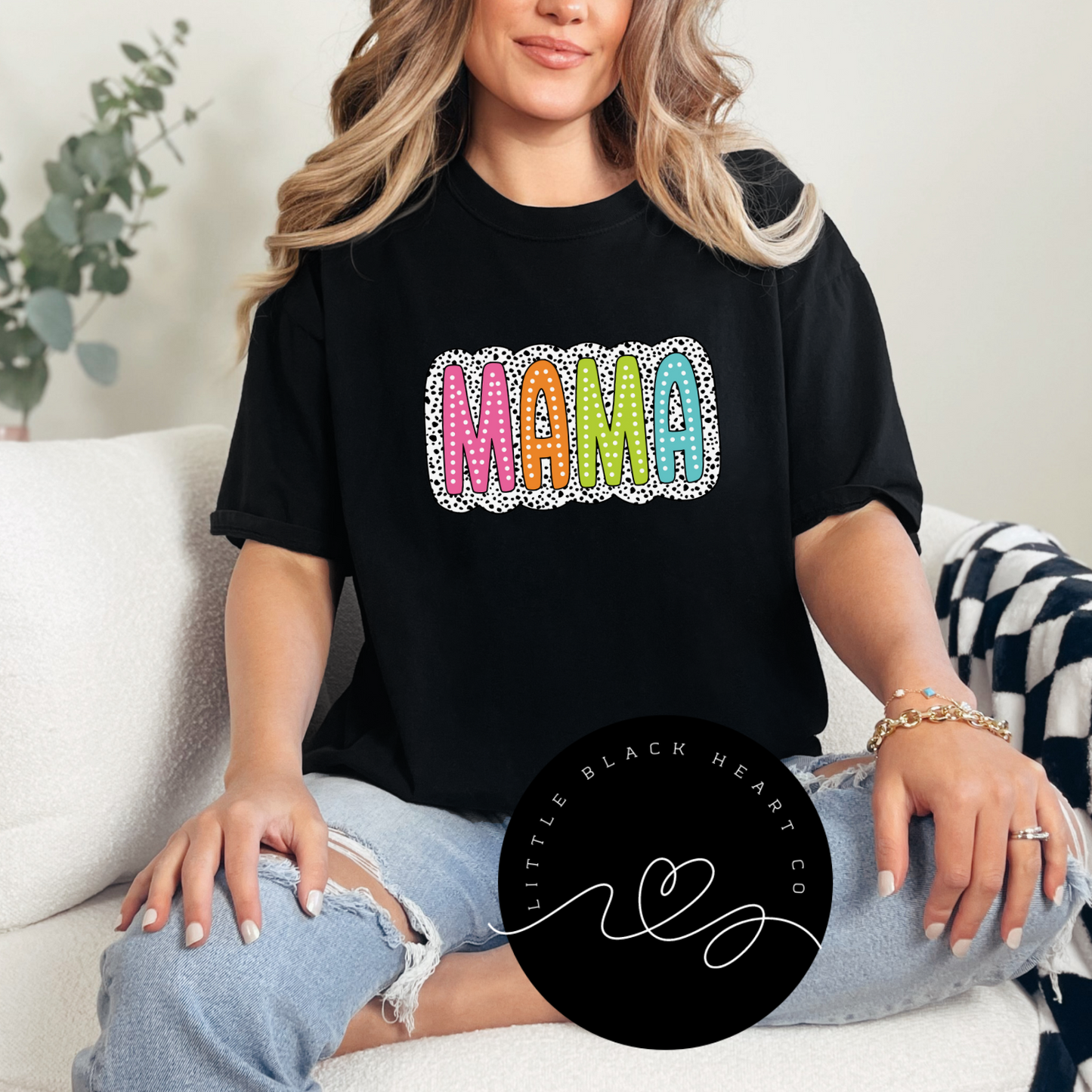 Dalmatian Dots Mama Tee