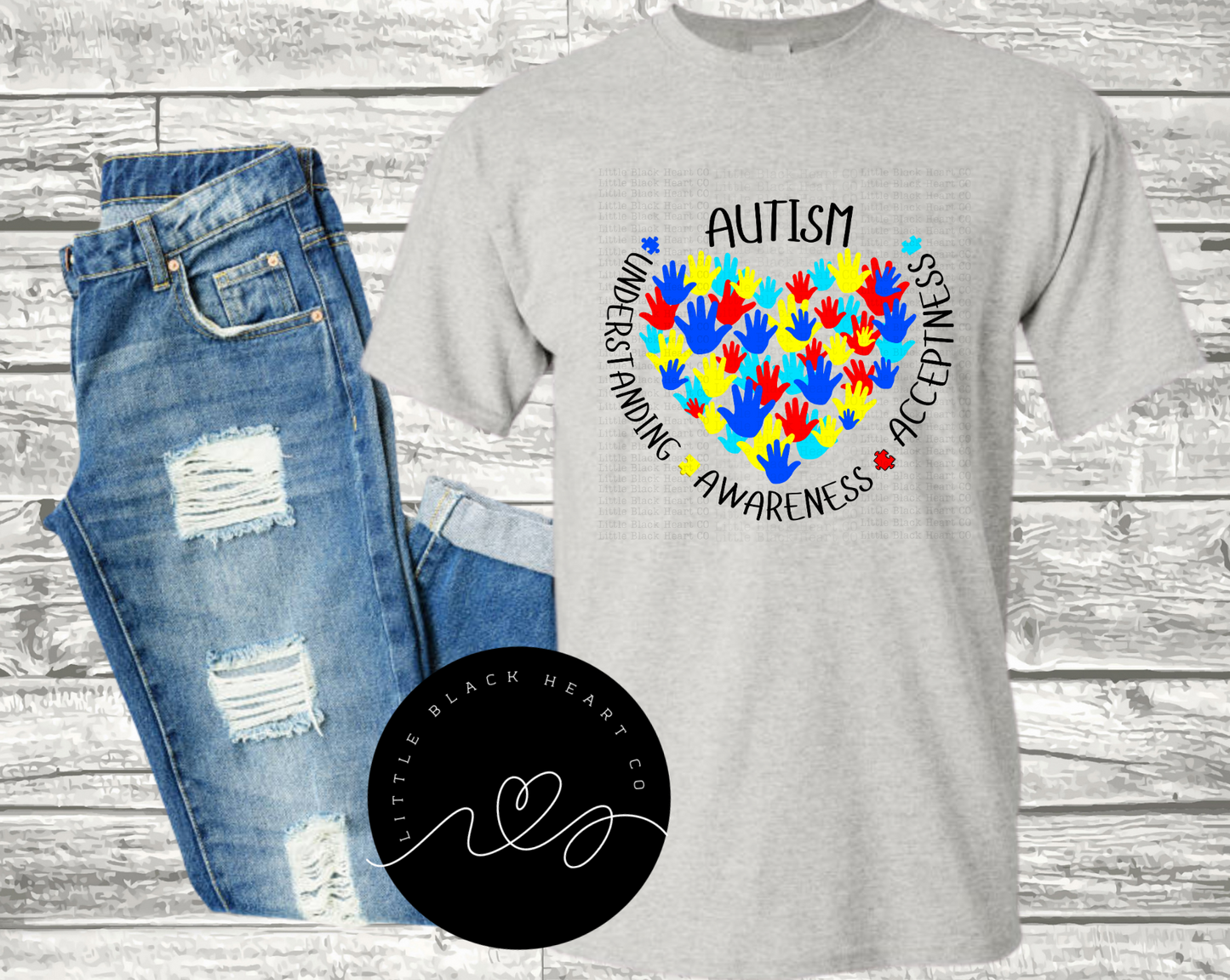 AUTISM AWARNESS HEART TEE